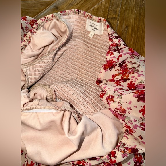 🌸 Böhme Floral Smocked Tiered Maxi Dress - Puff Sleeve - S - Picture 11 of 16